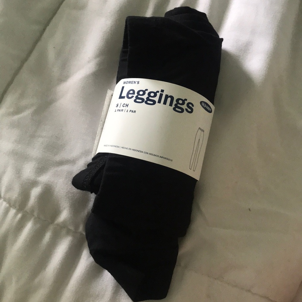 (3 for $15) Elastic band black leggings